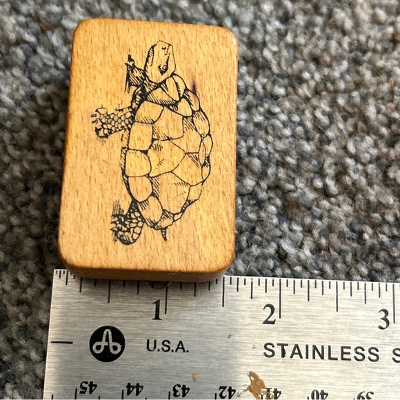 Comotion Rubber Stamps TURTLE Mounted Vintage - Picture 2 of 8